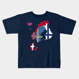 The Nordics Countries Kids T-Shirt